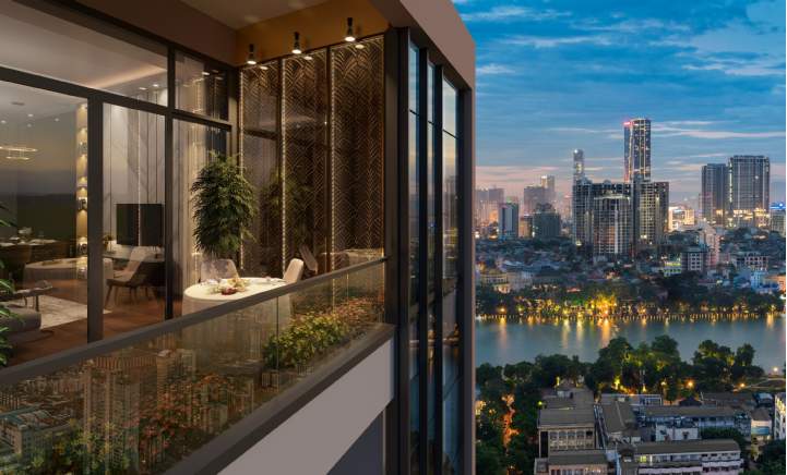 BRG Diamond Residence Balcony