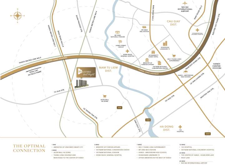 Masteri West Heights Map